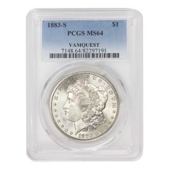 1883-S $1 Silver Morgan PCGS MS64