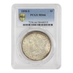 1898-S $1 Silver Morgan PCGS MS66