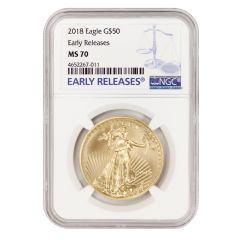 2018 $50 Eagle NGC MS70 ER Obverse