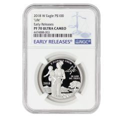 2018-W $100 Platinum Eagle NGC PF70UCAM ER Obverse