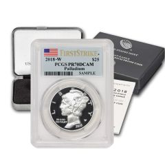 2018 $25 Palladium Eagle PCGS MS70 FS OGP