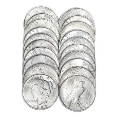 $1 Peace Silver Dollar Rolls BU (Random Year)