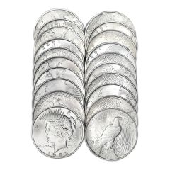 $1 Peace Silver Dollar Rolls BU (Random Year)