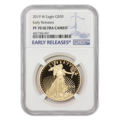 2019-W $50 Gold Eagle NGC PF70UCAM ER Obverse
