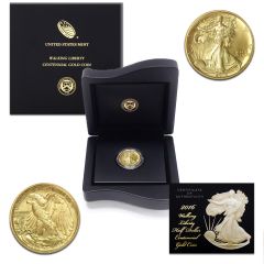 2016-W 50c Gold Walking Liberty BU w/ OGP