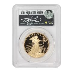 2020-W $50 Gold Eagle PCGS PR70DCAM FS Cleveland Label Obverse