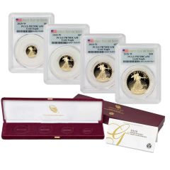 Set of 4 2020-W Gold Eagles PCGS PR70DCAM FDOI OGP 
