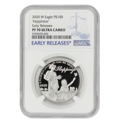 2020-W $100 Platinum Eagle NGC PF70UCAM ER Obverse
