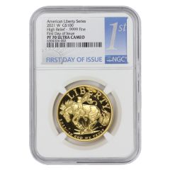 2021-W $100 Gold High Relief NGC PF70UCAM FDOI Obverse

