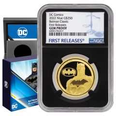 Niue 2022 Gold $250 Batman Classic NGC Gem Proof FR Black Core OGP