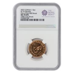 Great Britain 2022 Gold 1 Sovereign KCIII NGC MS70DPL Random # Coin Struck
