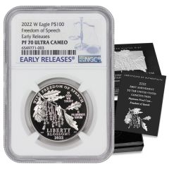 2022-W $100 Platinum Eagle NGC PF70UCAM ER OGP