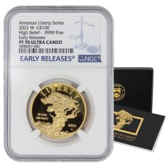 2023-W $100 Gold High Relief Liberty NGC PF70UCAM ER w/ OGP 