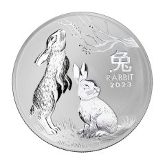Australia 2023-P 1 Kilo $30 Silver Year of the Rabbit BU w/ COA Reverse