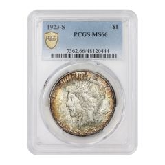 1923-S $1 Silver Peace PCGS MS66 Obverse