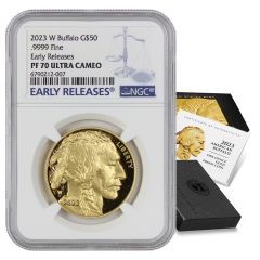 2023-W $50 Gold Buffalo NGC PF70UCAM ER w/ OGP OGP