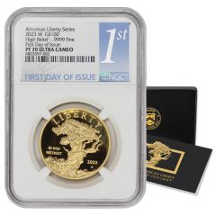 2023-W $100 Gold High Relief Liberty NGC PF70UCAM FDOI OGP
