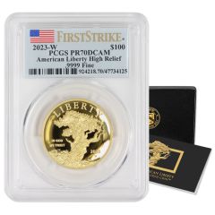 2023-W $100 Gold High Relief Liberty PCGS PR70DCAM FS w/ OGP