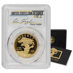 2023-W $100 Gold High Relief Liberty PCGS PR70DCAM AR Hagler Label w/ OGP
