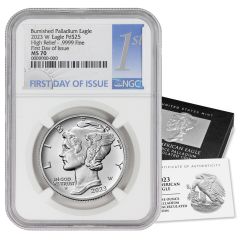 US $25 Palladium Eagle 2023-W NGC MS70 First Day of Issue w/ OGP 