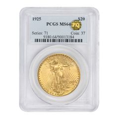 1925 $20 Gold Saint Gaudens PCGS MS64 PQ