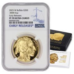 2025-W $50 Buffalo NGC PF70UCAM ER w/ OGP