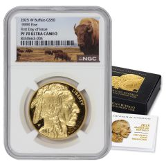 2025-W $50 Gold Buffalo NGC PF70UCAM FDOI Bison Label w/ OGP