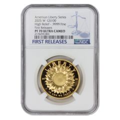 2025-W $100 Gold High Relief Liberty NGC PF70UCAM FR