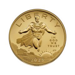 2025-W $50 Gold Superman Proof w/ OGP Obverse