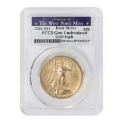 2026-(W) $50 Gold Eagle PCGS GemUNC FS WP Label