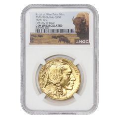 2026-(W) $50 Gold Buffalo NGC GemUNC FDOI Bison Label