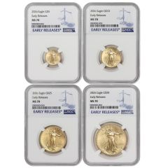PRE-ORDER Set of 4 2026 Gold Eagles NGC MS70 ER