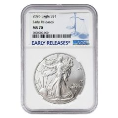 PRE-ORDER 2026 $1 Silver Eagle NGC MS70 ER
