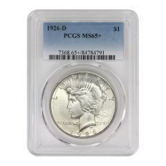 1926-D $1 Silver Peace PCGS MS65+