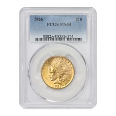1926 $10 Gold Indian PCGS MS64