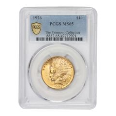 1926 $10 Gold Indian PCGS MS65 Obverse