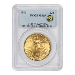 1926 $20 Gold Saint Gaudens PCGS MS65 PQ