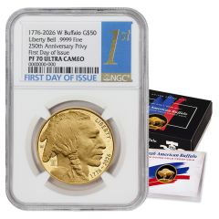 PRE-ORDER 2026-W $50 Gold Buffalo NGC PF70UCAM FDOI w/ OGP