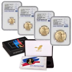 Set of 4 2026-W Gold Eagle NGC PF70UCAM ER w/ OGP