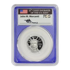 2006-W $25 Platinum Eagle PCGS PR70DCAM Struck at West Point Mercanti Label Blue Core