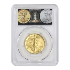 1916 (2026)-W 50c Gold Walking Liberty PCGS SP70 FDOI Semiquincentennial Label