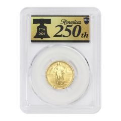 1916 W (2026) 25c Gold Standing Liberty PCGS SP70 FDOI 250th Label