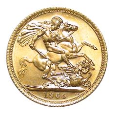 Post-1933 Queen British Gold Sovereign BU (Random Year)