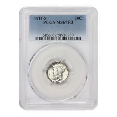 1944-S 10c Silver Mercury Dime PCGS MS67FB