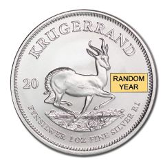 South Africa Silver 1oz Krugerrand BU (Random Year) Obverse