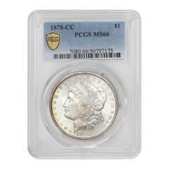 1878-CC $1 Silver Morgan PCGS MS66