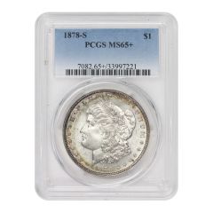 1878-S $1 Silver Morgan PCGS MS65+ Obverse