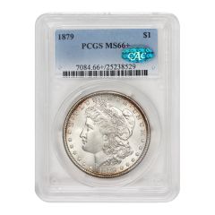 1879 $1 Silver Morgan PCGS MS66+ CAC