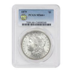 1879 $1 Silver Morgan PCGS MS66+ PQ