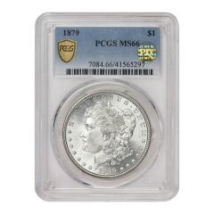1879 $1 Silver Morgan PCGS MS66 PQ